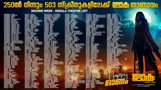 Lokah Chapter 1 Chandra Release Centers